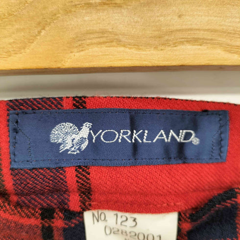 ヨークランド YORKLAND タータンチェック ウールスカート レディース
